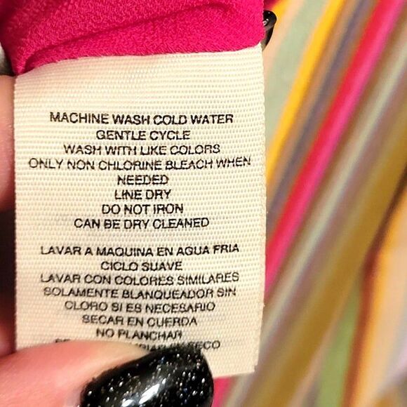 RACHEL Rachel Roy Womens Dress Striped 10 Maxi Lined Strappy Scoop Neck - Picture 7 of 10